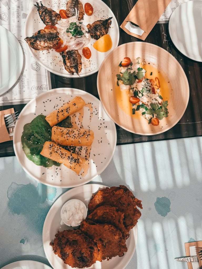 Santorini coralli restaurant menu