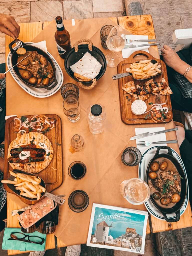 Foods on the table