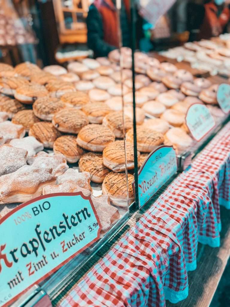 Vienna Christmas Markets delicious food and baked goods