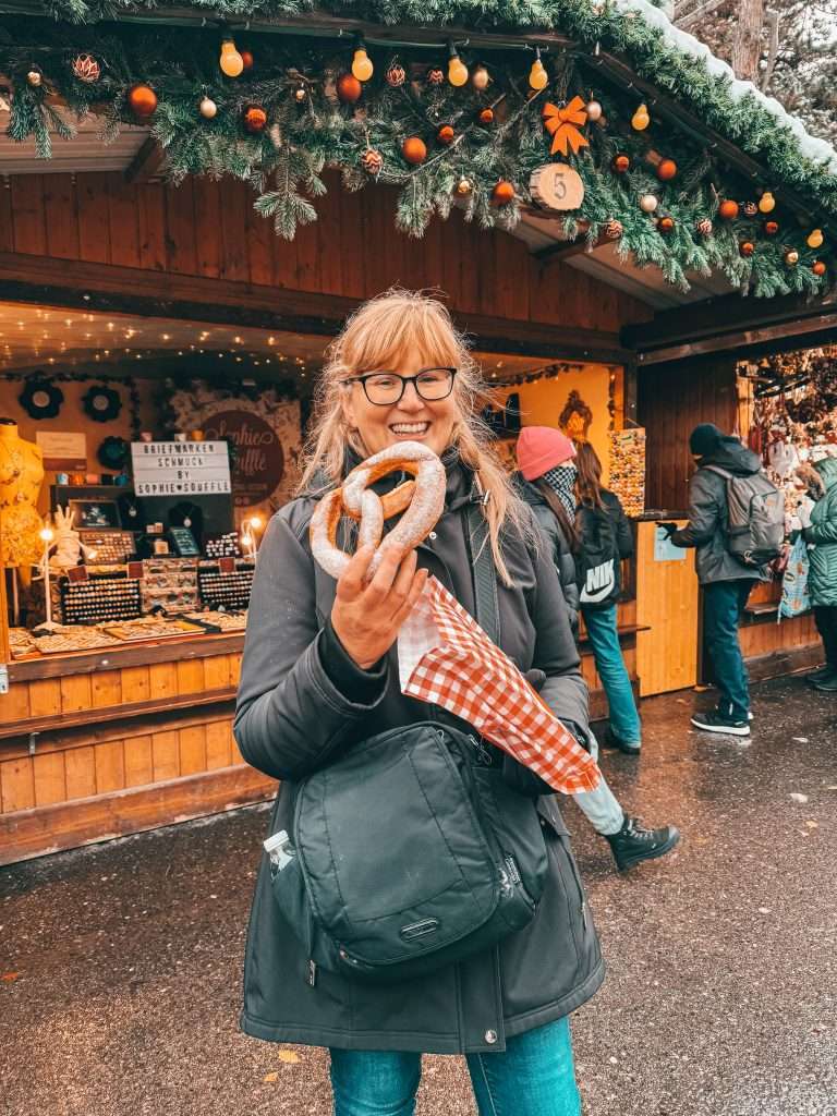Holding a pastry