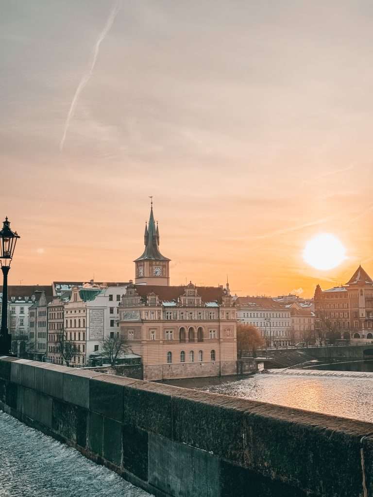 Charles Bridge Prague, winters morning Seeds of Travel