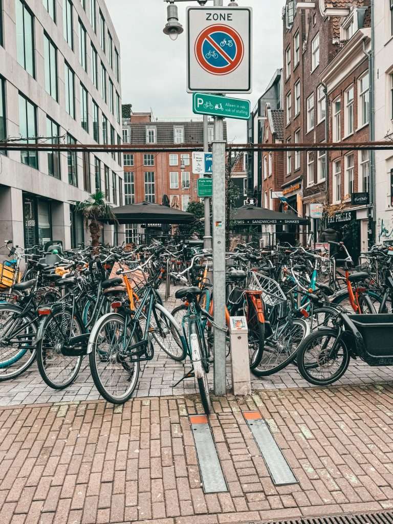 Amsterdam bikes Netherlands Christmas time Seeds of Travel