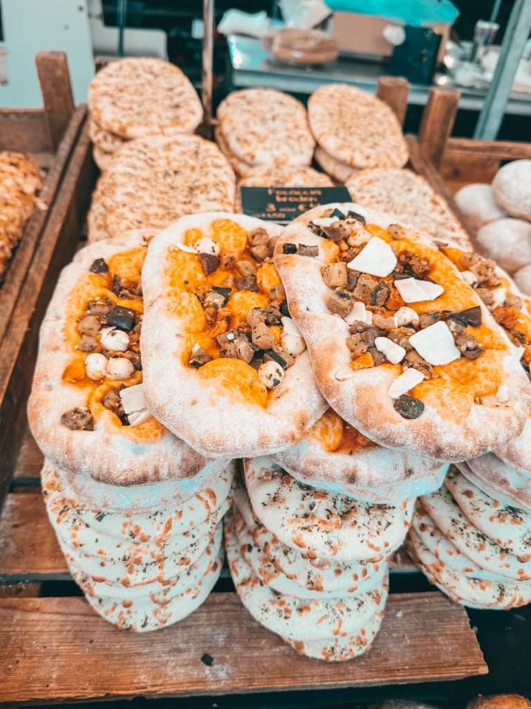 Nijmegen Market local produce and baked goods, breads and pastries. Christmas Seeds of Travel