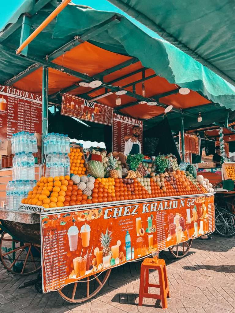 Juice Station in Jemaa el-Fna, Marrakech Seeds of Travel
