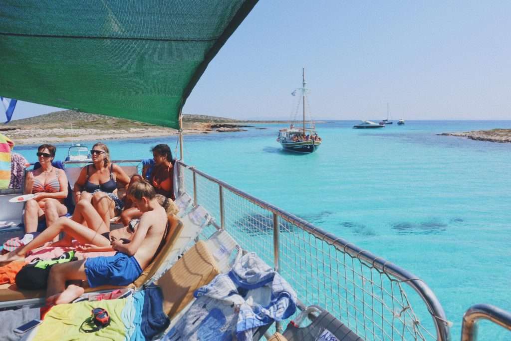 Sailing Antiparos Blue Lagoon area travels
