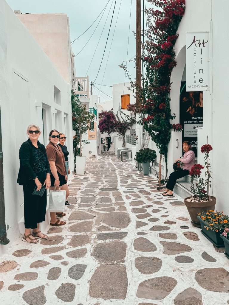 Cobbled streets of Naoussa Paros
