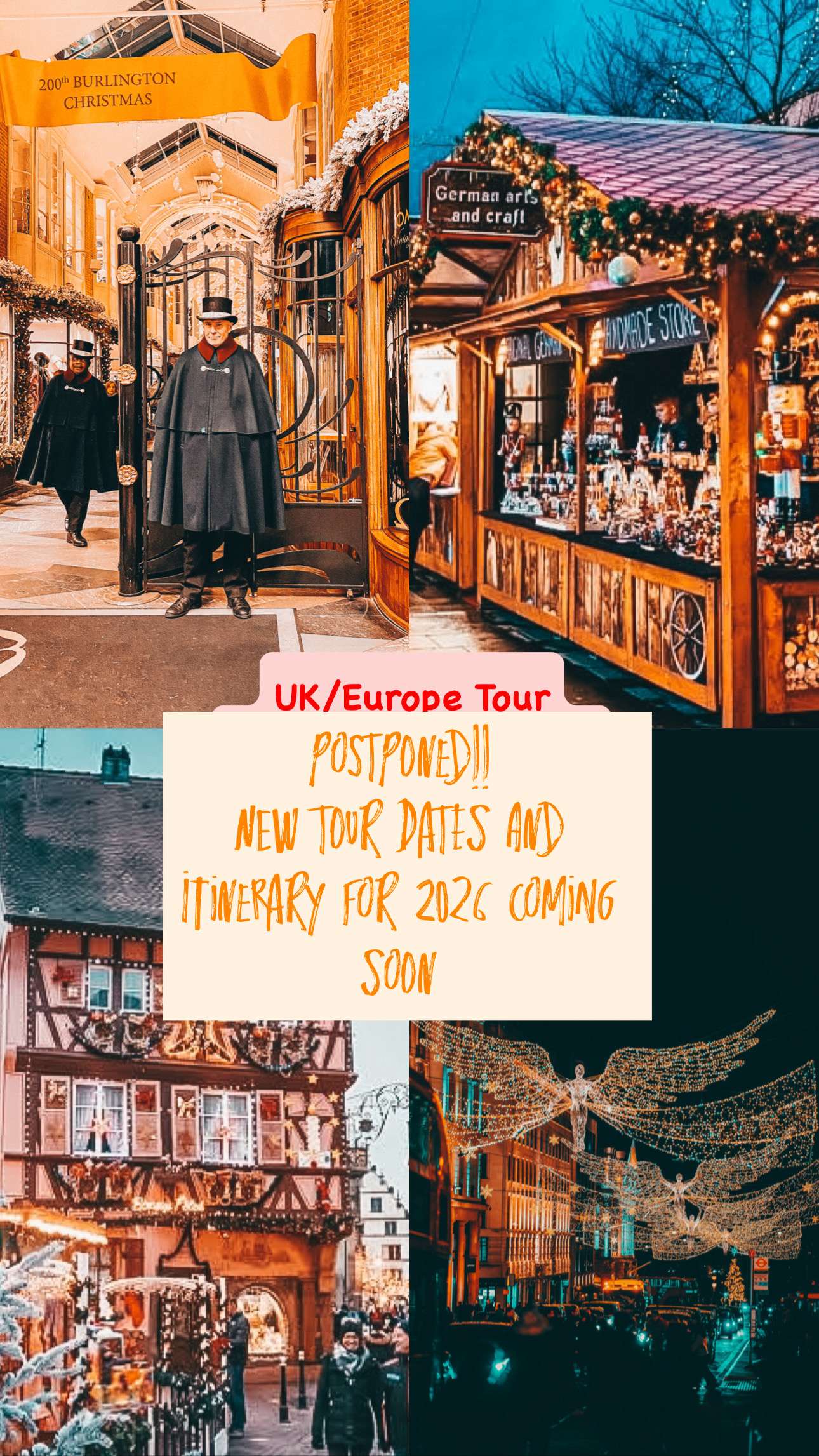 Postponed Christmas Tour Seeds of Travel