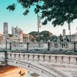Bridge in Rome on way to Vatican