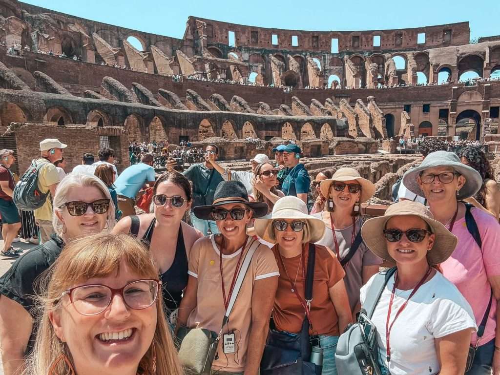 Seeds of Travel small group at Colosseum.
